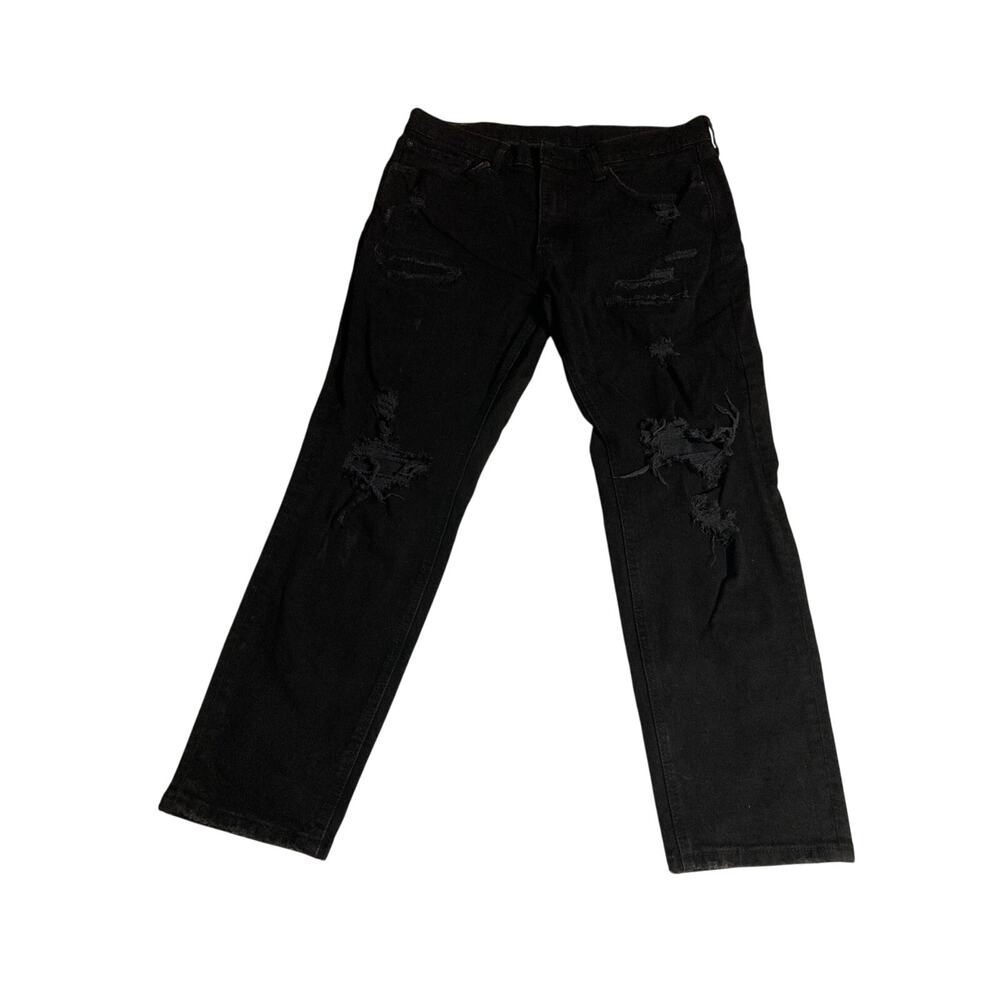 Levi's 531 Slim Straight Distressed Black Jeans, Men's